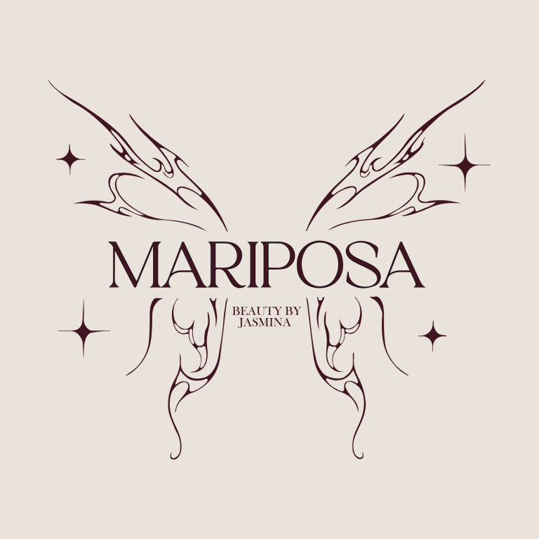 Logo mit dem Schriftzug "MARIPOSA" und stilisierten Schmetterlingsflügeln.